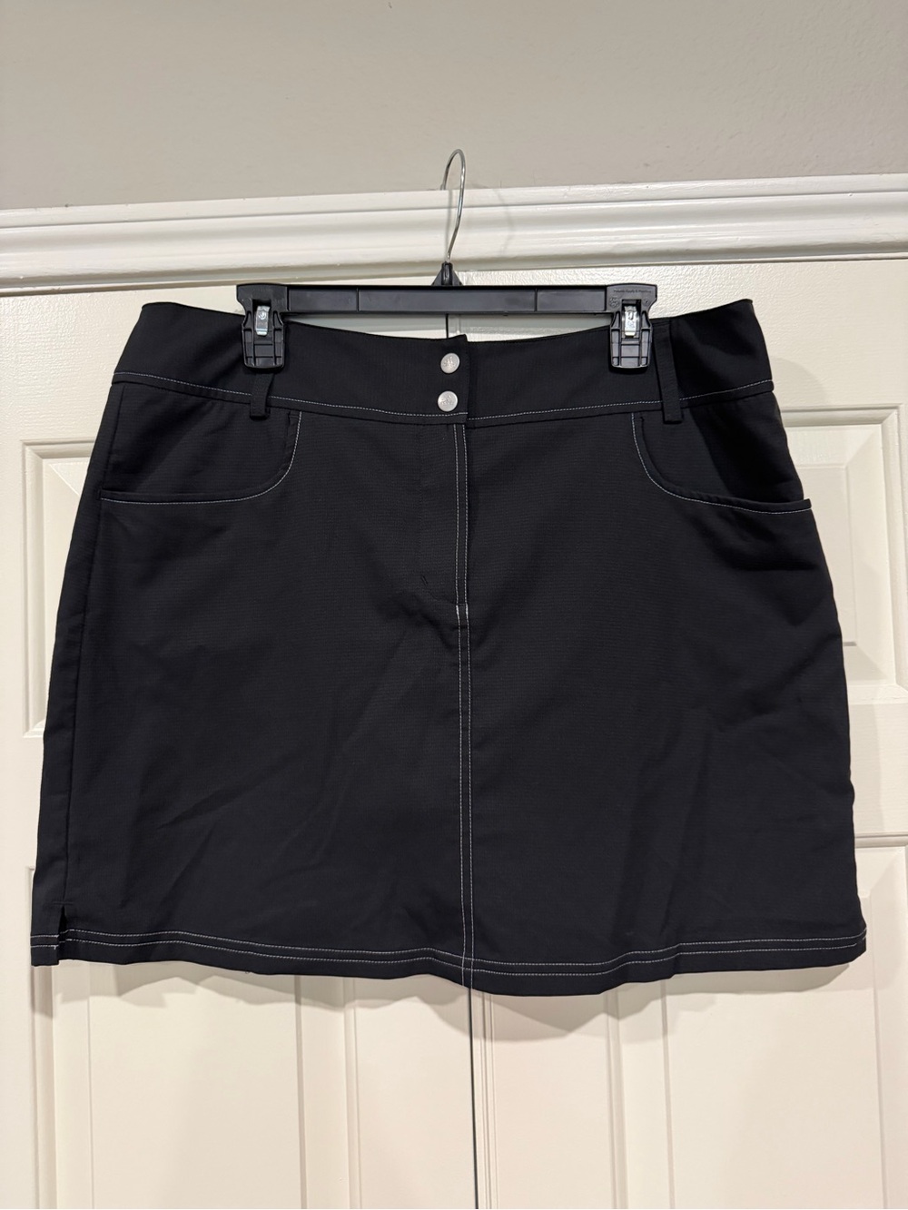 adidas Black Climacool Athletic Skort with Logo